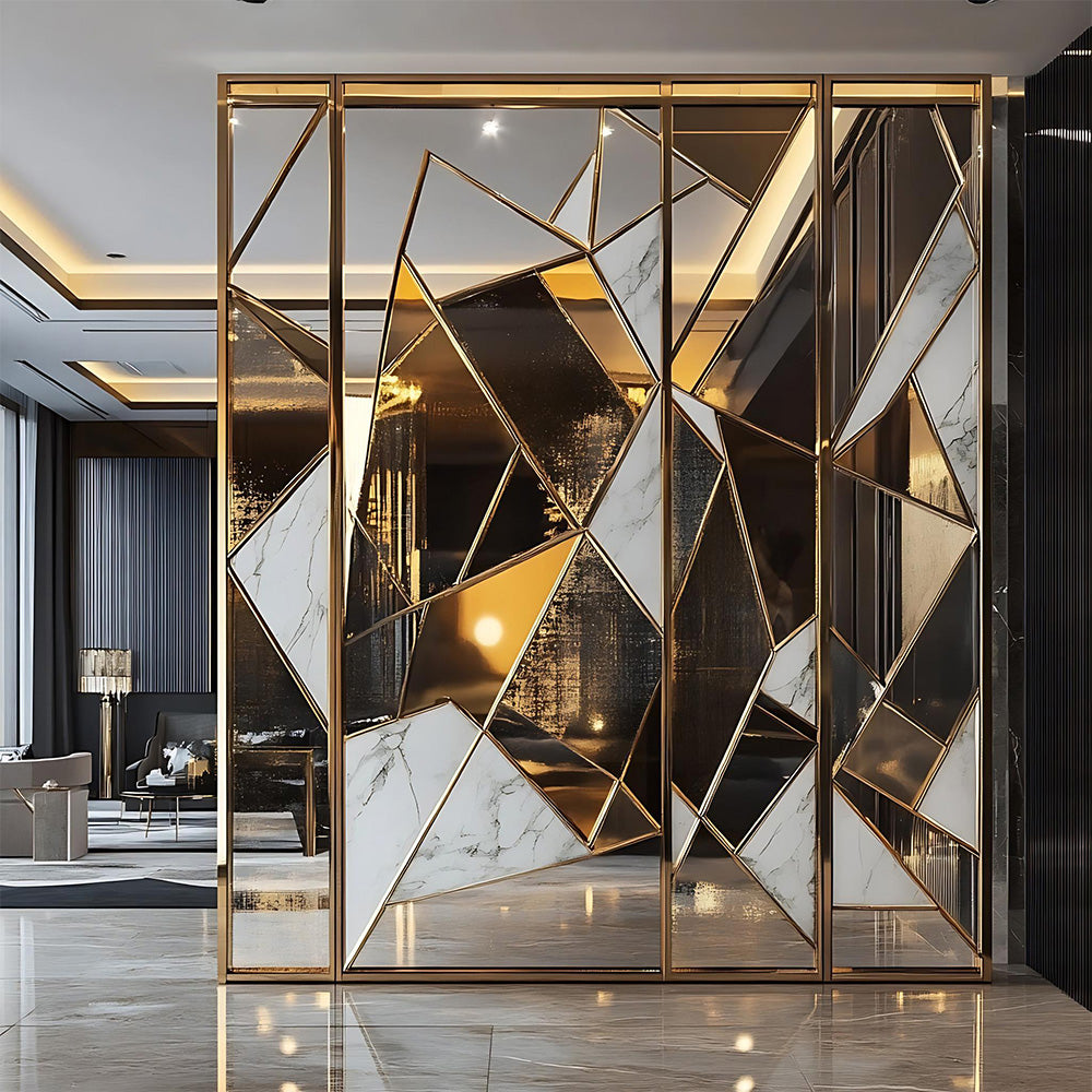 HUALIN Modern style hotel restaurant partition decorative screen dining area separation beautification