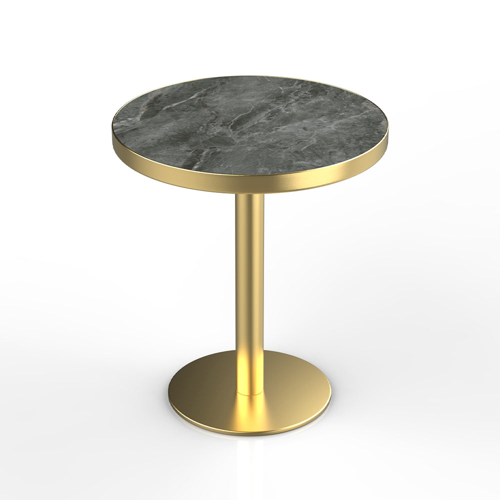 HUALIN Industrial style restaurant grey luxury slate dining table sintered stone dining table custom size and color