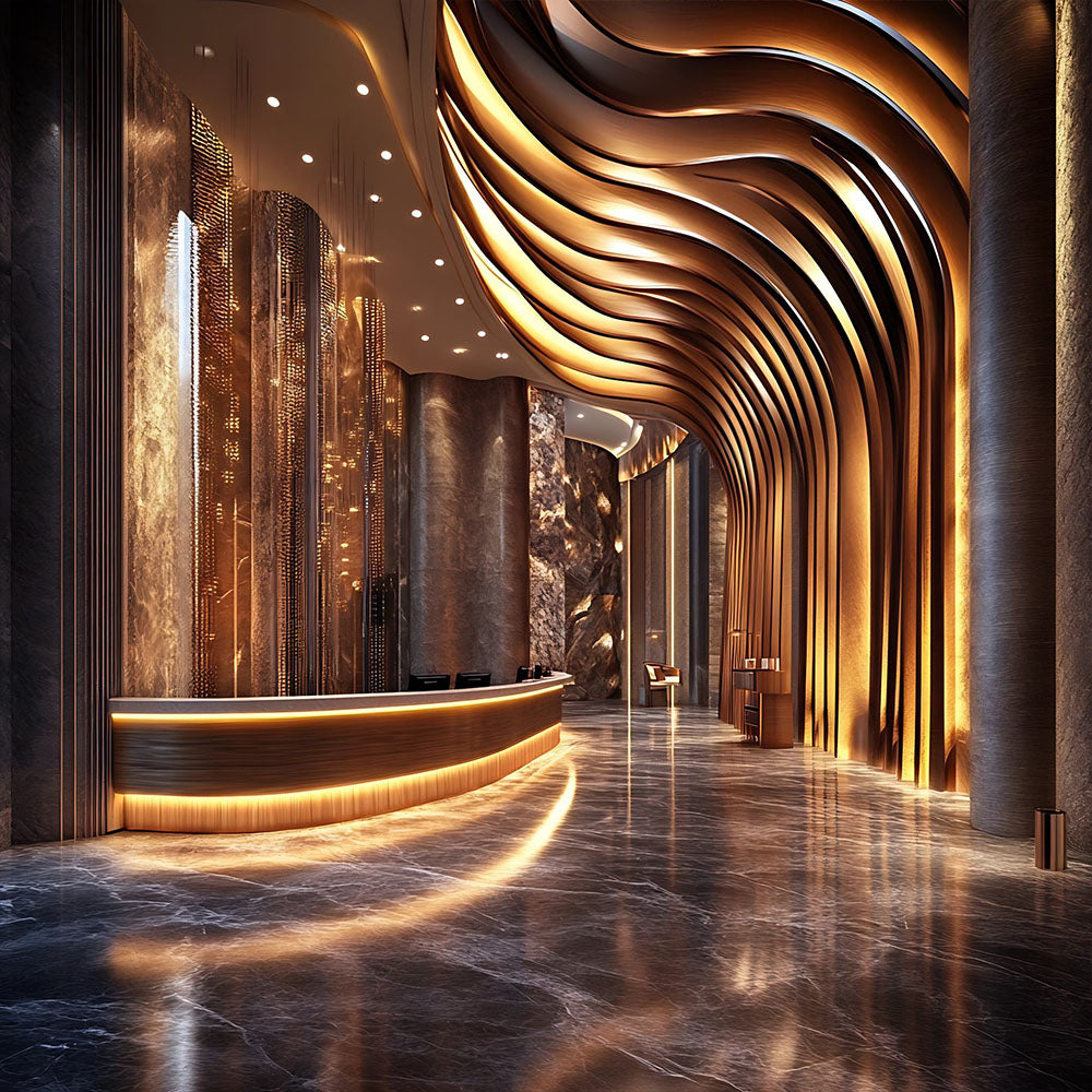 HUALIN Modern style hotel restaurant partition decorative screen dining area separation beautification