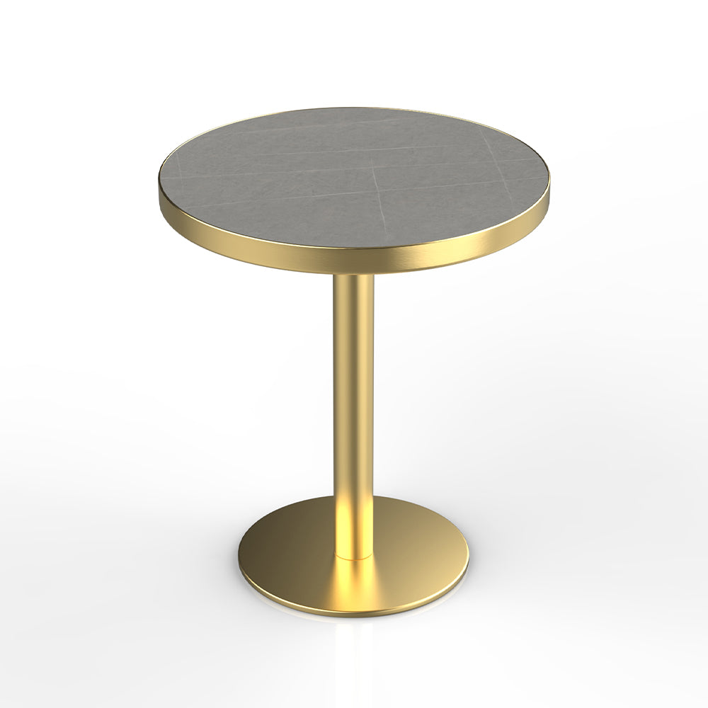 HUALIN Modern style restaurant luxury rock slab dining table custom size and color