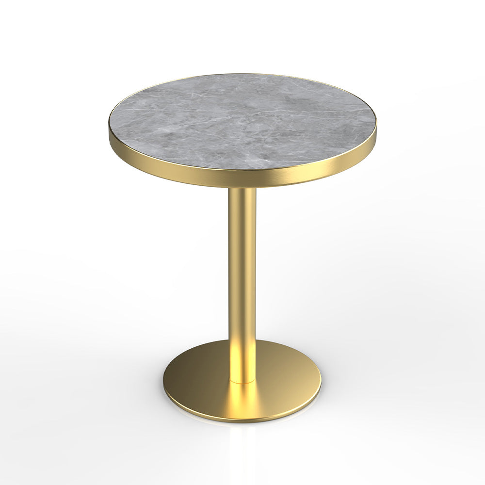 HUALIN Industrial style restaurant grey luxury slate dining table sintered stone dining table custom size and color